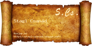 Stagl Csanád névjegykártya